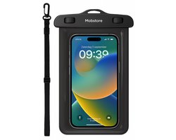 Mobstore - Waterdichte Telefoonhoesjes Zwart - Onderwater hoesje telefoon - Geschikt voor alle Smartphones - Ook voor paspoort & betaalpassen - Waterdichte telefoonzakje