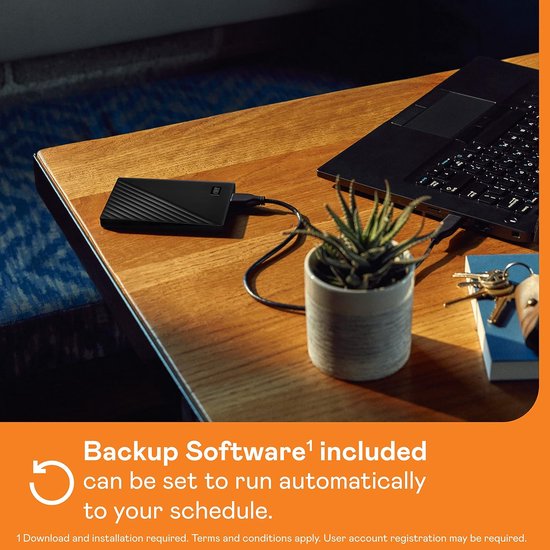 RFWR® 4 TB Draagbare Harde Schijf - Slanker Ontwerp met Beveiligingssoftware en Back-up Functies van Merkloos — afbeelding 4