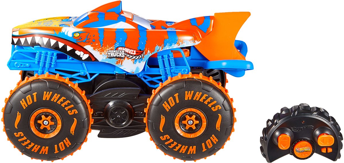 Hot Wheels Monstertrucks Tijgerhaaiklimmer - Voertuig met Afstandsbediening — afbeelding 8