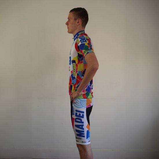 Vintage 1996 Mapei-GB pro cyclisme maillot italien à manches