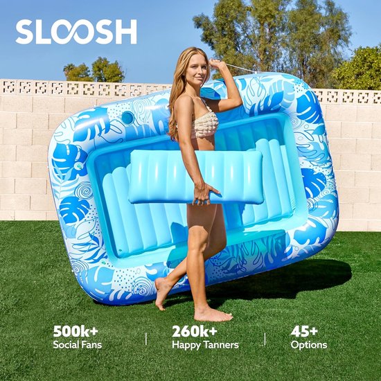 Bronzage Piscine Chaise Longue Sun Tan Baignoire Bain de Soleil Piscine Salon Gonflable sunchill Flotteurs Eau Flottant Hamac Marine Air Sun Pad