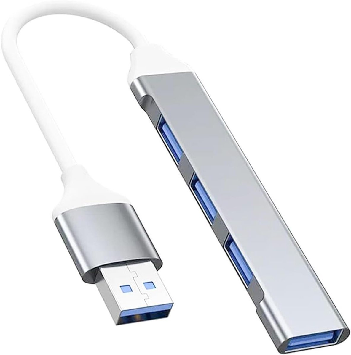 Allecto Plus - USB Hub 3.0 voor Toetsenbord en Muis - 4 Poorten voor Data Overdracht - USB Splitter voor Meerdere Cables - USB Dock Adapter met Flash Drive Printer - Compact Design - Snelle Transmissie Snelheid