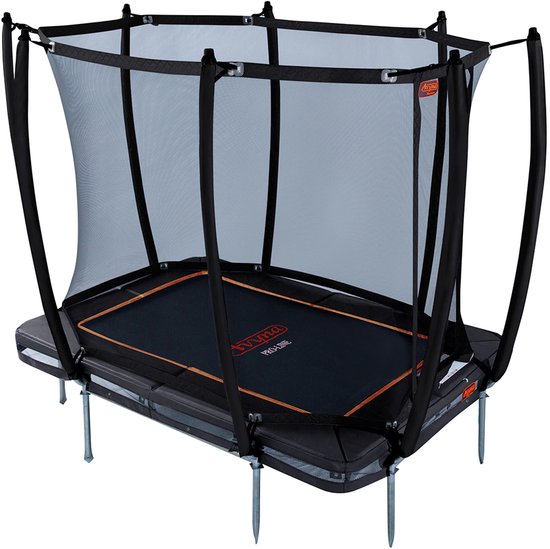 Avyna InGround Trampoline 275x190 cm (213) – Zwart – Rechthoekig – Klein Formaat