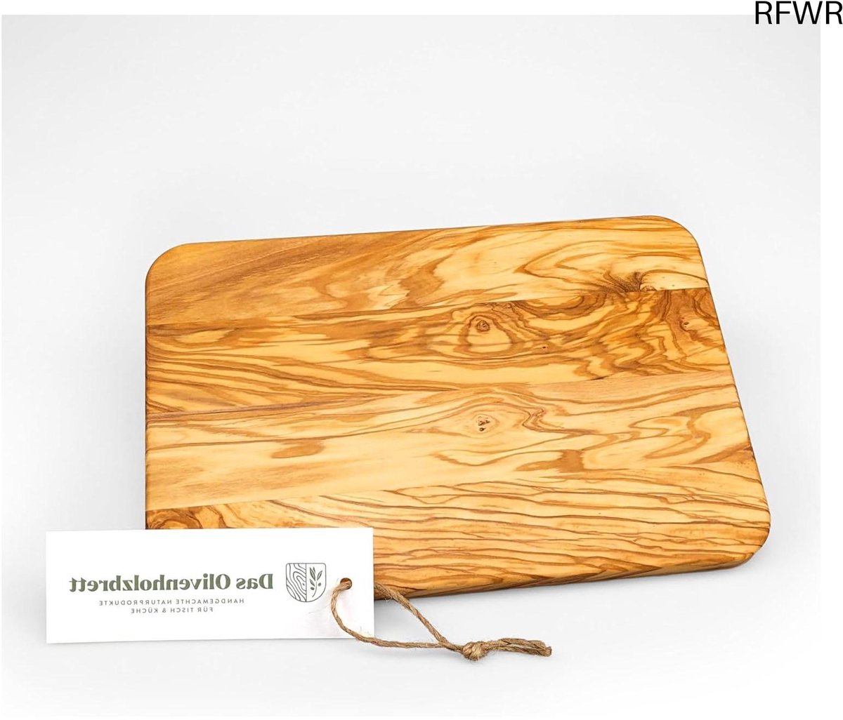 RFWR® Duurzaam olijfhouten ontbijtplankje van 25 cm