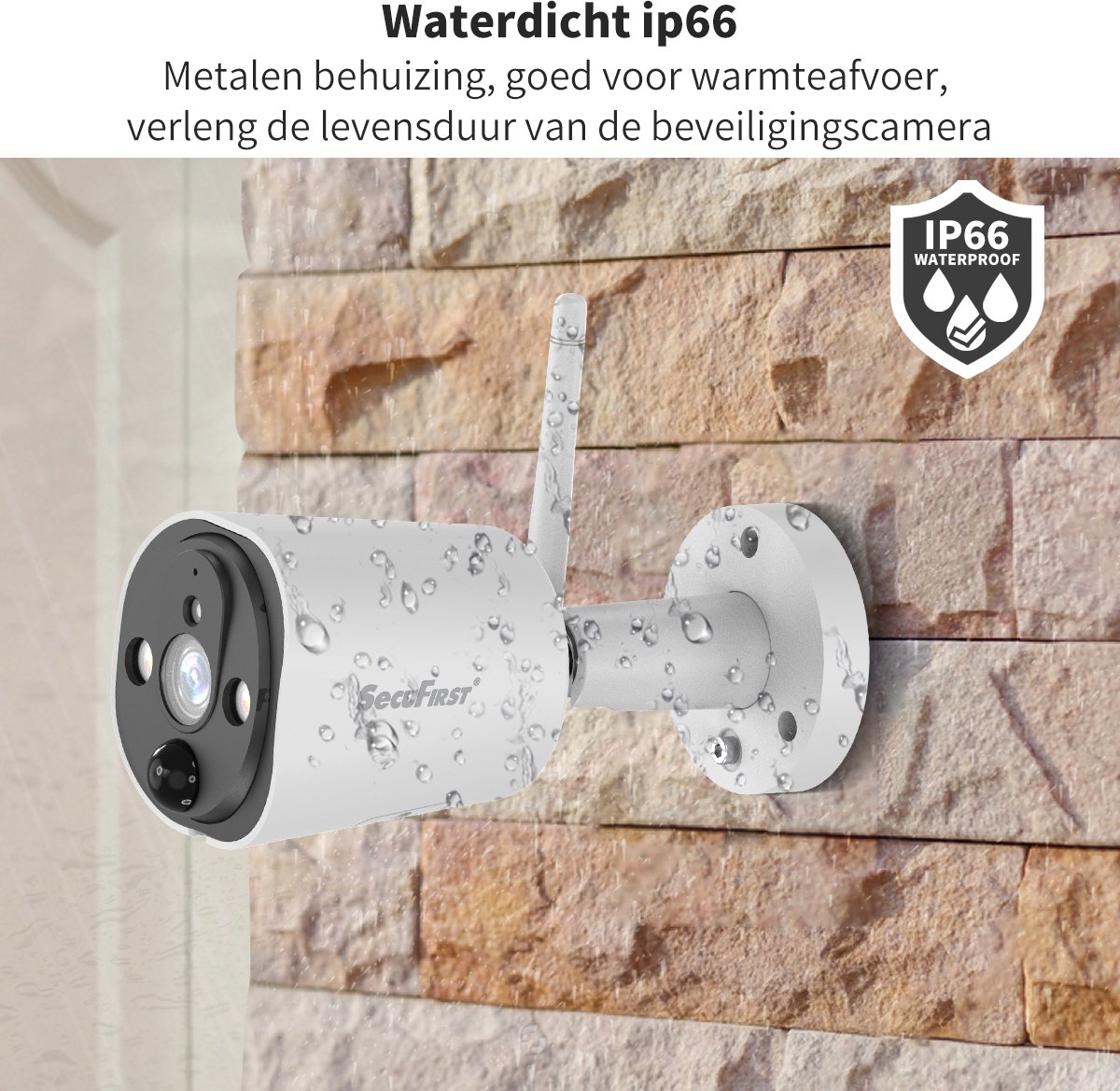 SecuFirst CWL401W/2 Draadloze Beveiligingscamera met 7 Inch - afbeelding 3
