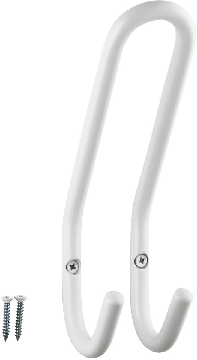 SOTECH jashaak FARA 192 x 51 mm staal witte jashaak wandkapstok jashaak hanger