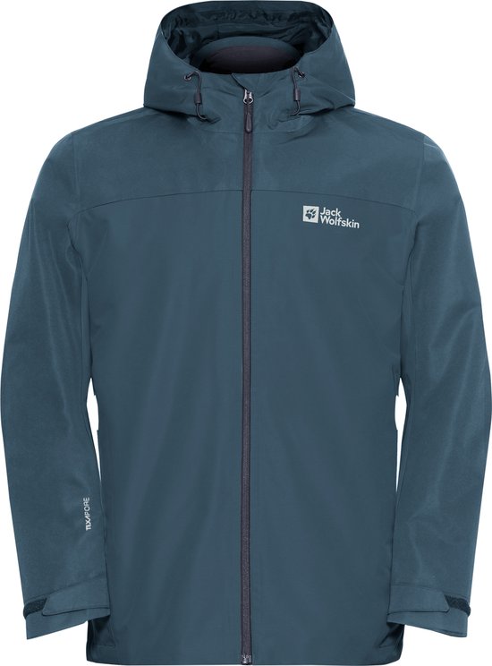 Veste d'extérieur Jack Wolfskin TAUBENBERG 3IN1 JKT M pour homme - ciel de minuit