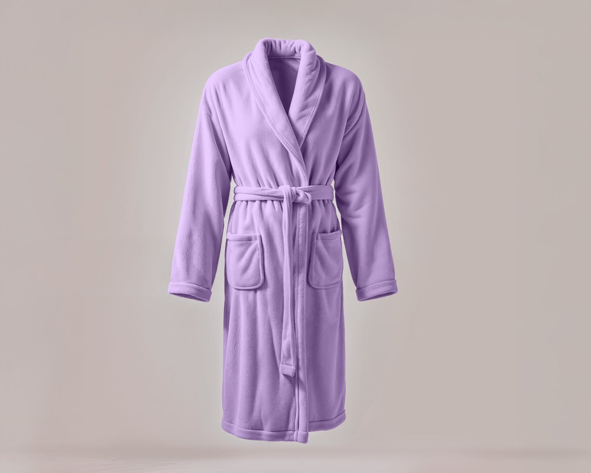 Dreamhouse Badjas - Coral Fleece - Badjas - Katoen badstof - S/M - Lila