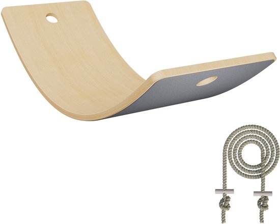 Kuitstretcher schuine plank van hout, met 5 hoeken en trainingsposter