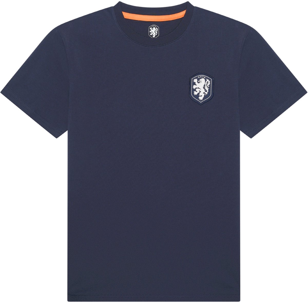 Nederlands Elftal Logo T-Shirt Heren - Maat XL - Navy - KNVB - Voetbalshirt - Fankleding - Fanmerchandise - Blauw