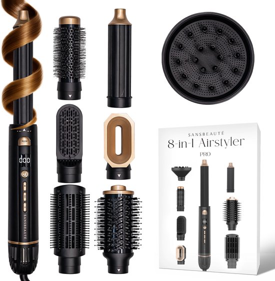 Sansbeauté® 8-in-1 Airstyler met Diffuser