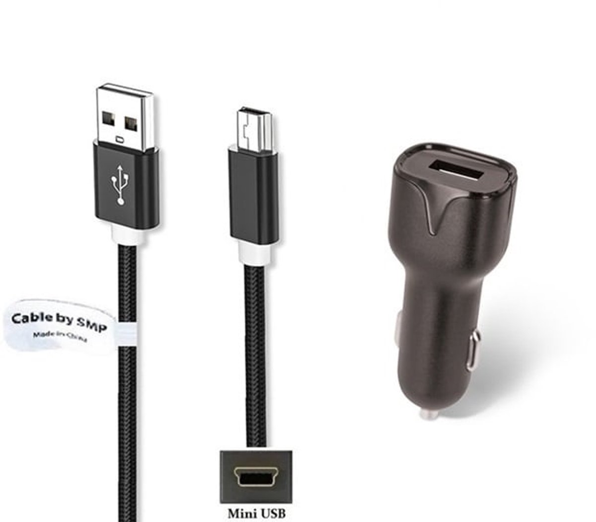 OneOne 2.1A Auto oplader + 1,8m sterke Mini USB kabel snoer. Autolader adapter past op Garmin Nuvi 255W, 2515, 2515LT, 2545, 2545LMT, 2547LM, 2548LMT, 2559LM, 2567LMT, 2568LMT, 2569LMTD, 2498LMT, 250, 250W, 255, 255T