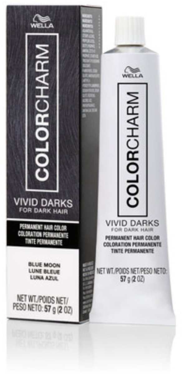 Wella Color Charm Creme Haircolor - Vivid Darks - Blue Moon - Blauw - Haarverf