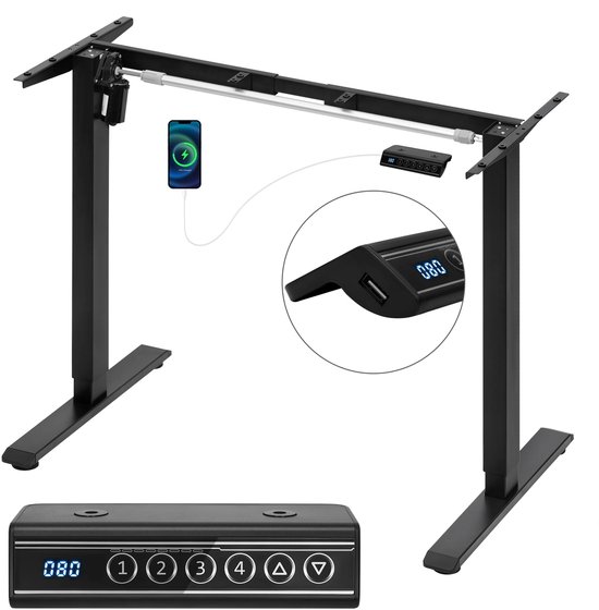 FLEXISPOT Lite Elektrisch Sta Bureau, In Hoogte Verstelbaar Zit Bureau Voor Thuiskantoor 140 X 60 Cm 2060728209