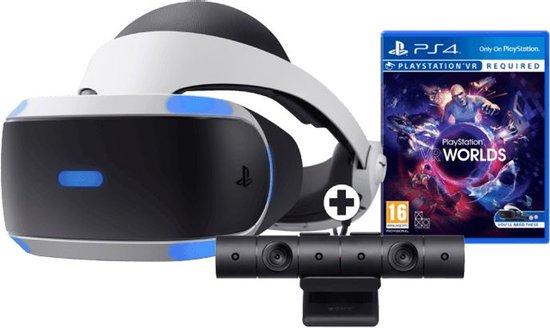 Sony PlayStation VR + PlayStation Camera + PlayStation VR Worlds - PS4