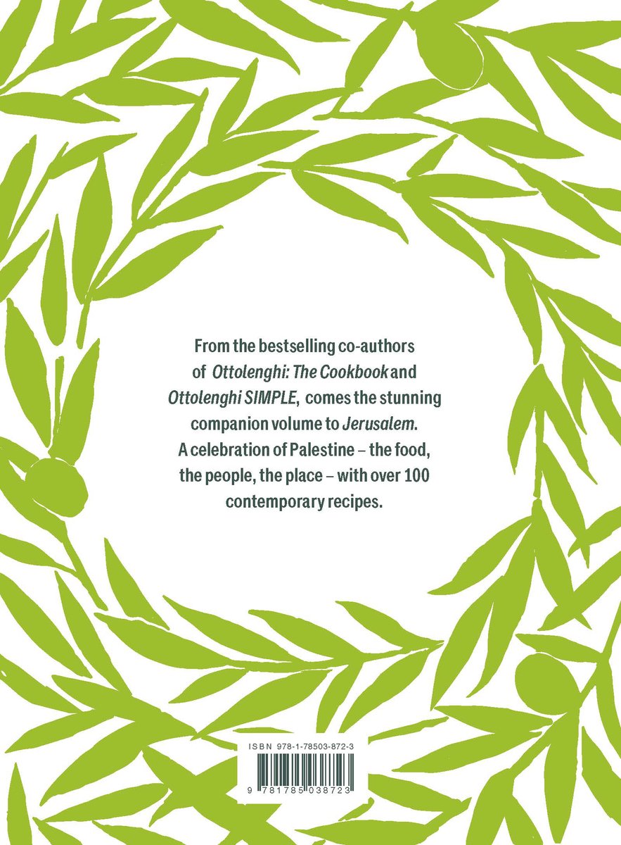 Falastin: A Cookbook - back cover