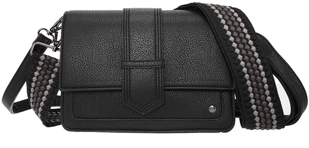 Black Rione schoudertasje- Damestas- Trendy- Compact- Helemaal in!
