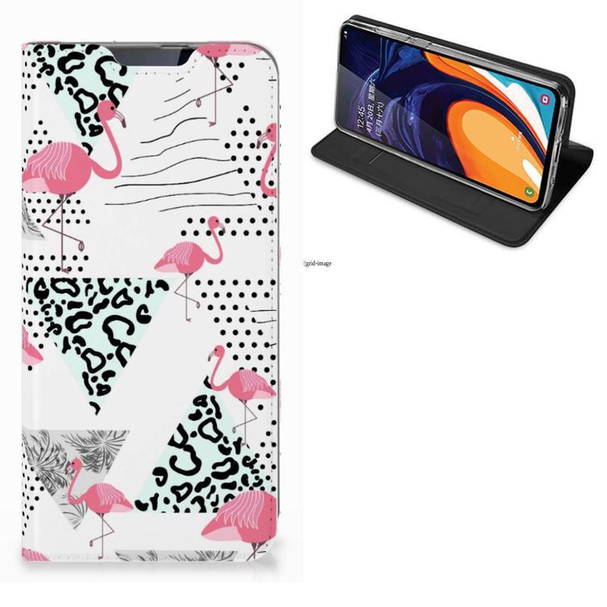 Samsung Galaxy A60 Hoesje maken Flamingo Triangle