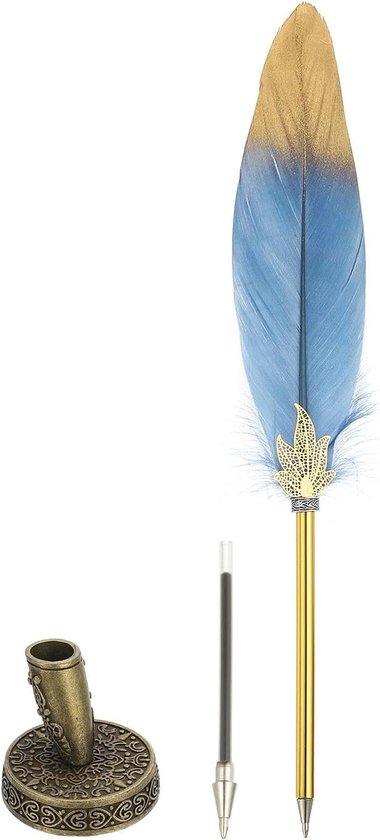 Leuke Schrijfveer met balpen met extra stiftje - Fantasyshop Fairyland - Webshop