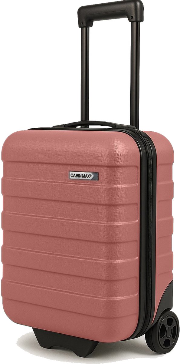 CabinMax Handbagage Trolley 24L – 40x30x20 cm – Wizz Air / Ryanair – Lichtgewicht Reiskoffer – Onderstoel Formaat – Roségoud