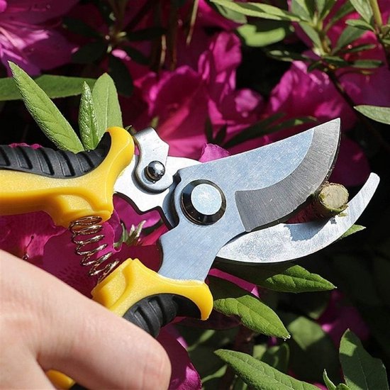 Tuinschaar-19*6cm-PVC handvat + magnesium-aluminiumlegering-tuingereedschap-gebruikt voor het knippen van bloemen, planten en bomen-ook geschikt voor dagelijks gebruik, zoals het knippen van lange stoffen, enz van Merkloos	 — afbeelding 2