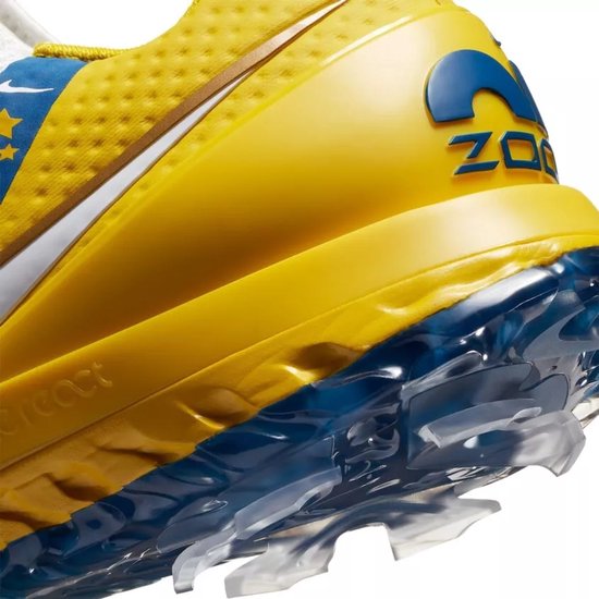 Nike Air Zoom Infinity Tour Golf - Limited Edition - European Tour - Heren - Flyknit - Wit/Geel/Blauw - Maat 38 - Doos Zonder Deksel van Nike — afbeelding 5