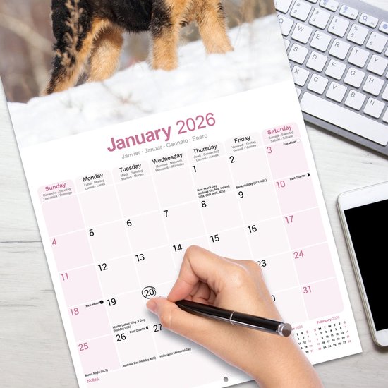 Calendrier Airedale Terrier 2026