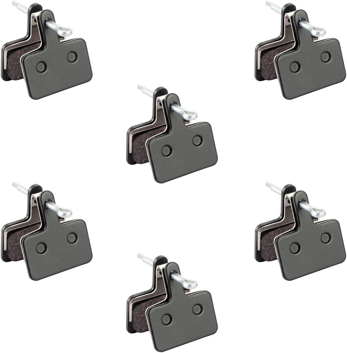 JGS Premium - Remblokken voor fietsremmen - 6 paar halfmetalen schijfremblokken - compatibel met diverse Shimano modellen - krachtige remblokken - verbeterde remprestaties - duurzaam material - eenvoudig te installeren.