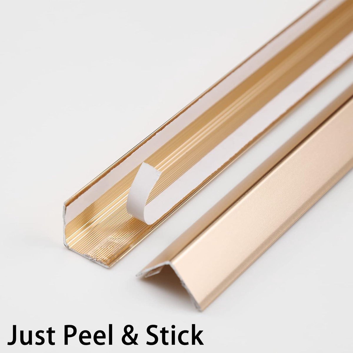 Aluminium Peel and Stick L Molding Corner Guards met 89 ° hoek voor muur deur frame kast plint bescherming en decoratie (kleur: stijl 2, maat: L 3 m/ 9,8 ft