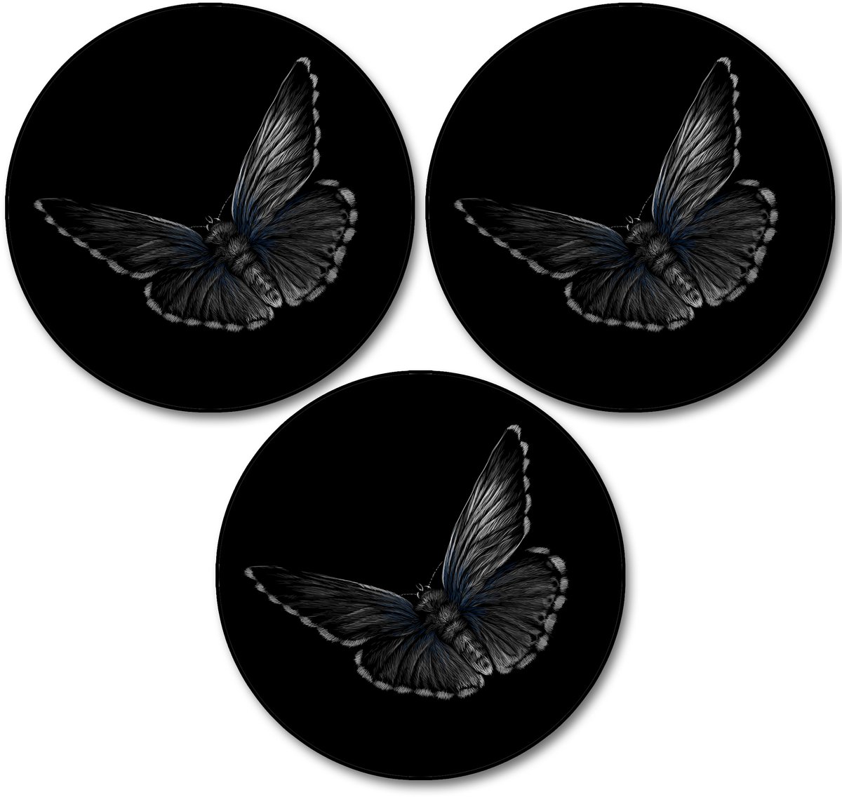 Papillon Pannenonderzetter - 3 stuks - Ø22cm - Vlinder