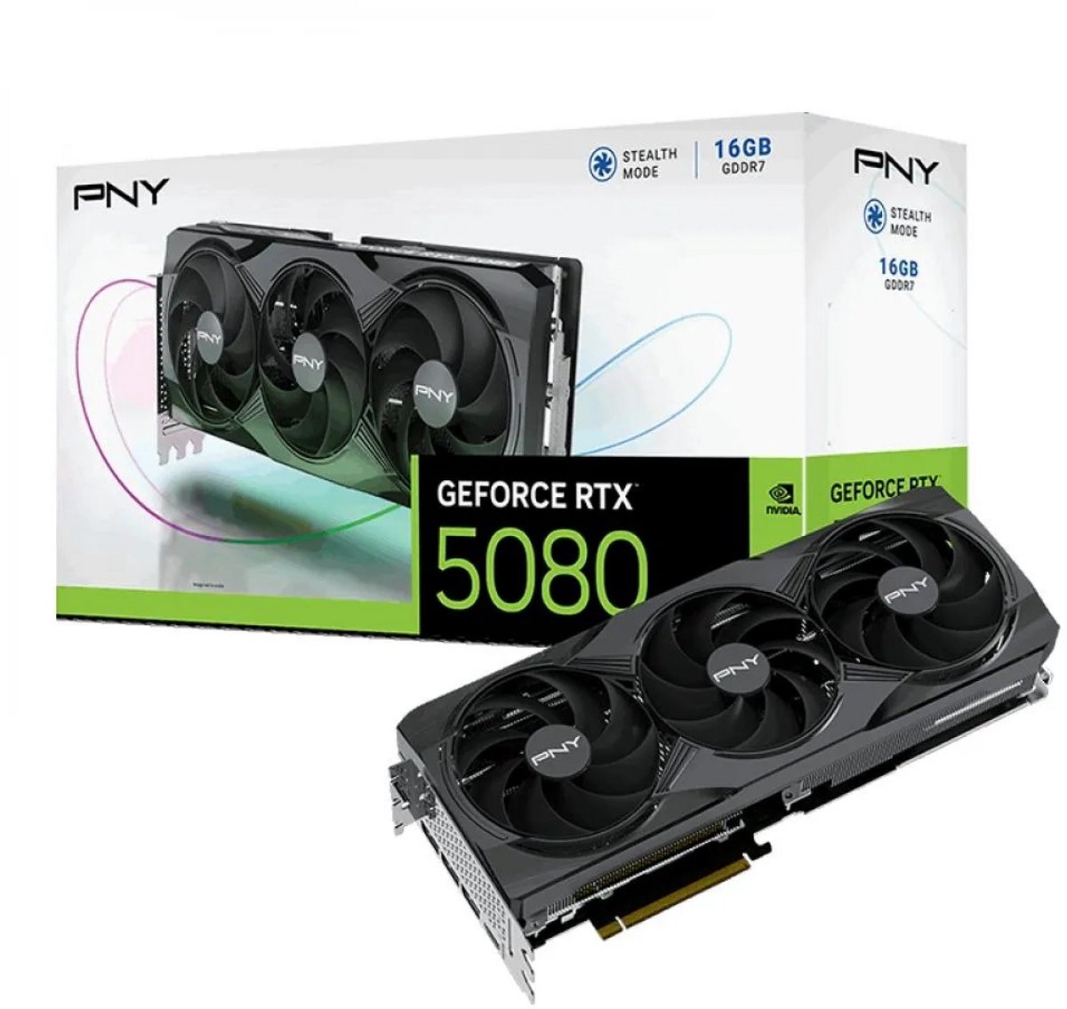 PNY GeForce RTX 5080 16GB Overclocked Triple Fan - Videokaart