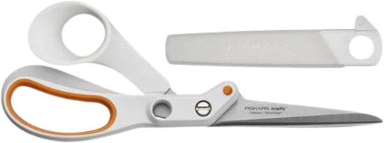 Fiskars Amplify Schaar - Stofschaar met Softgrip - Textielschaar Wit - Kleermakersschaar
