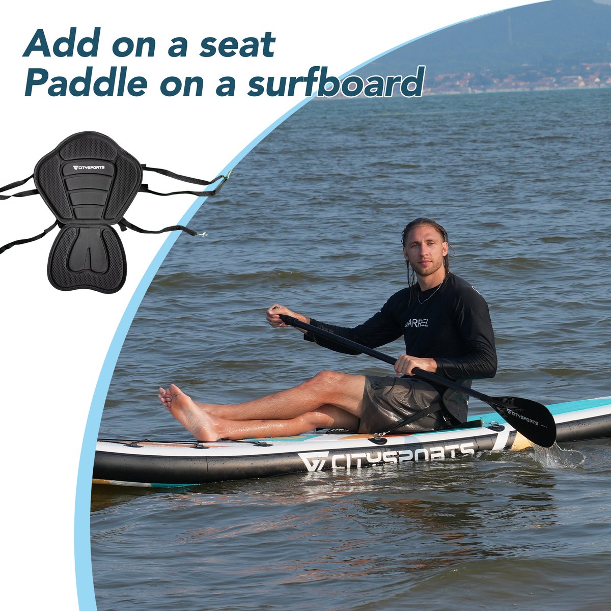 CITYSPORTS SUP Board - Paddle Board - Opblaasbaar Paddle Board - Verstelbare Peddel - Complete Set - 320 cm - Max. 160 kg – foto 5