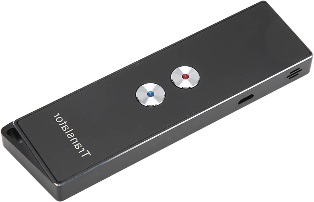 Allecto Plus - Vertaalapparaat Draagbaar 74 Talen Realtime Slimme Stemvertaler met Laag Stroomverbruik - Ideaal voor Leren en Werk - Inclusief 70 Accenten - Zwart.