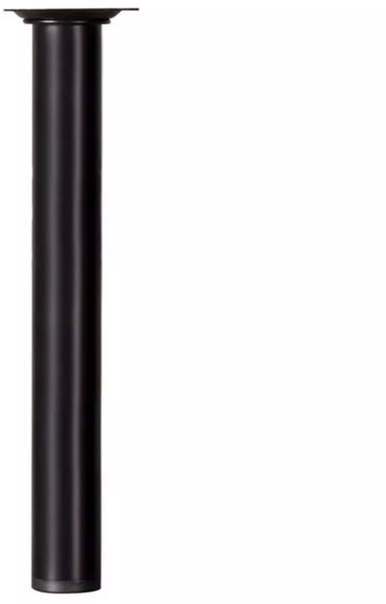 meubelpoot rond 25x3cm zwart