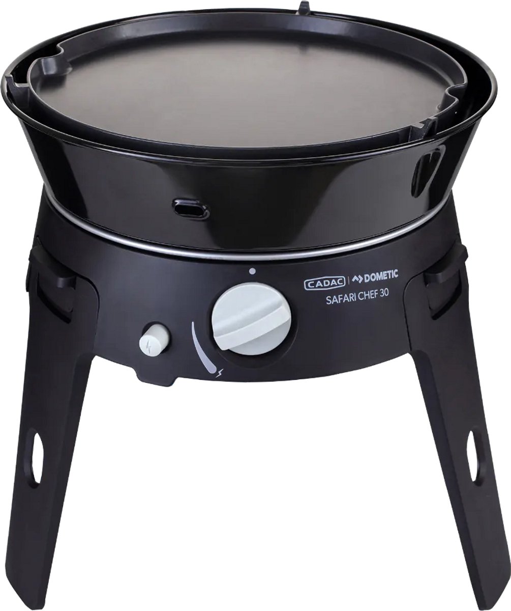 Cadac Safari Chef 30 HP Deluxe - Compacte 4-in-1 outdoor gasbarbecue