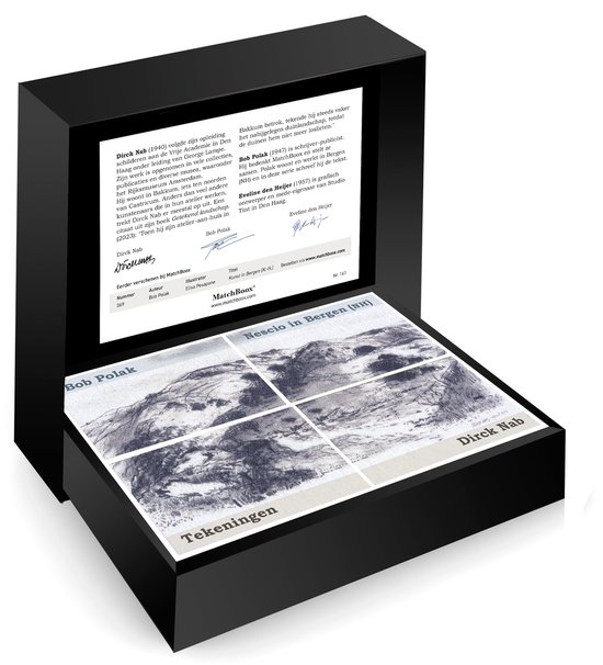 Dirck Nab - Nescio in Bergen Serie - Unieke handgemaakte uitgave verpakt in een luxe geschenkdoos van MatchBoox - Kunstboeken