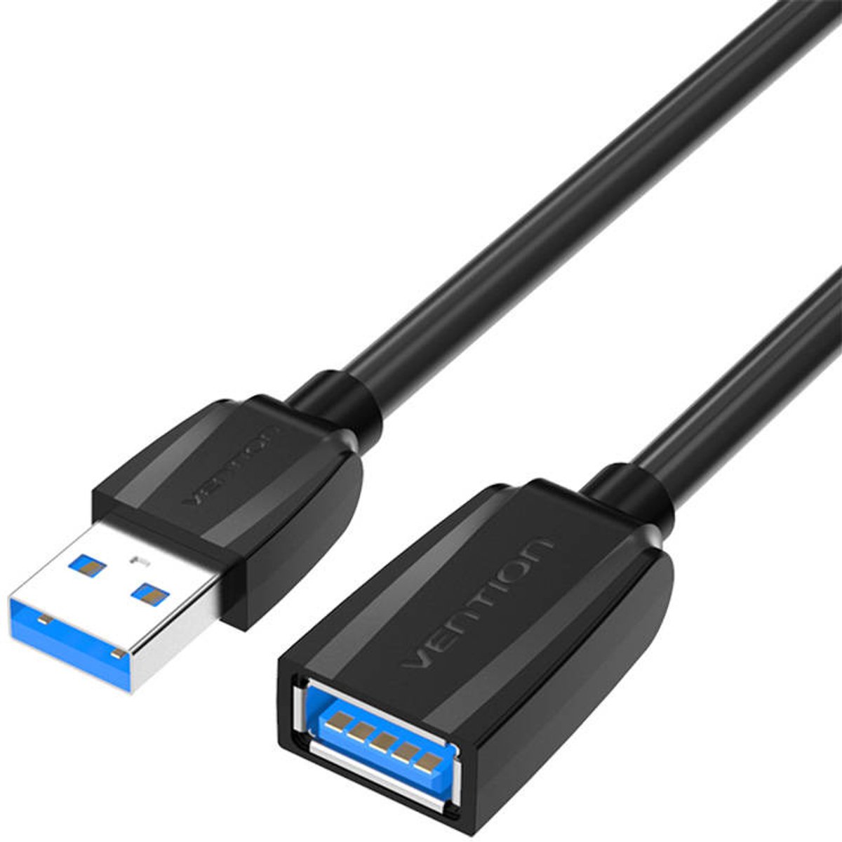 Usb 3.0 Verlengkabel, Mannelijke Usb Naar Vrouwelijke Usb-Aansluiting Vas-A45-B300 1 M (Zwart)
