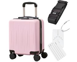 foto van ADEL Handbagage Koffer 40x30x20 cm met Wielen Ideaal in het Vliegtuig - Waterafstotende Trolley met Handige Opbergvakken & Stevig Cijferslot voor Zorgeloos Reizen