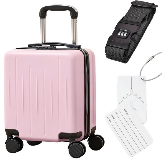 ADEL Handbagage Koffer 40x30x20 cm met Wielen Ideaal in het Vliegtuig - Waterafstotende Trolley met Handige Opbergvakken en TSA Slot voor Zorgeloos Reizen