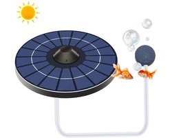 Zuurstofpomp - Luchtpompje - Beluchter - Zonne-energie Vijverbeluchter - Solar Pond Beluchter - Drijvende Zuurstofpomp voor Fontein - Met luchtbellensteen en zuurstofbuis - Voor een gezond leven van vissen en planten - Voor fonteinen en aquaria