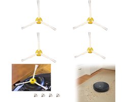 4-delig - Vervangende borstel - Driehoekige borstel - Accessoires voor robotstofzuigerzijborstel - Compatibel met Roomba 500/600/700-serie