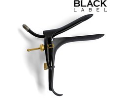 Black Label - Cusco Speculum met glijmiddel-slangetje - Zwart/Goud