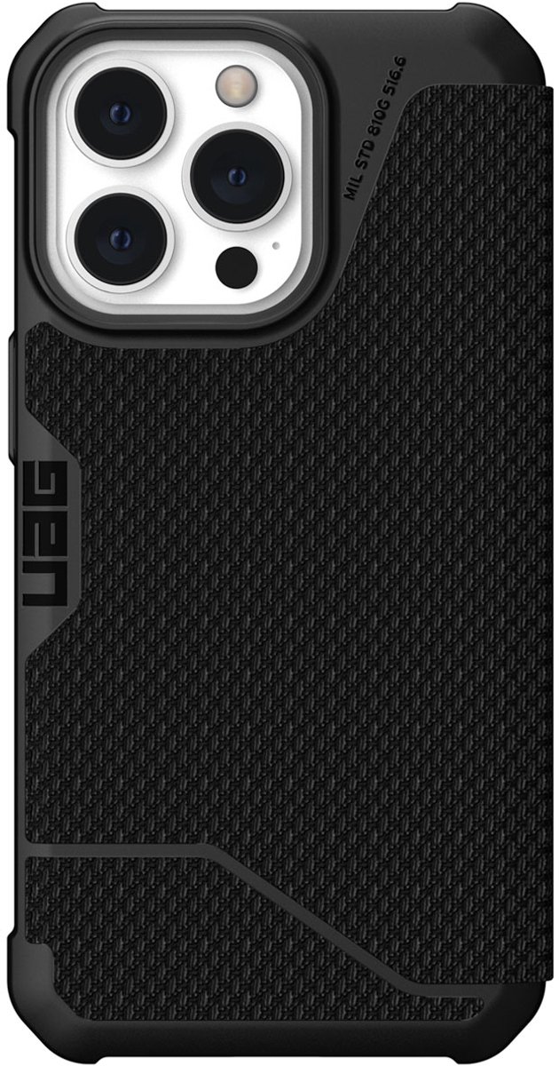 Urban Armor Gear Metropolis Series iPhone 13 Pro Hoesje Kevlar Zwart