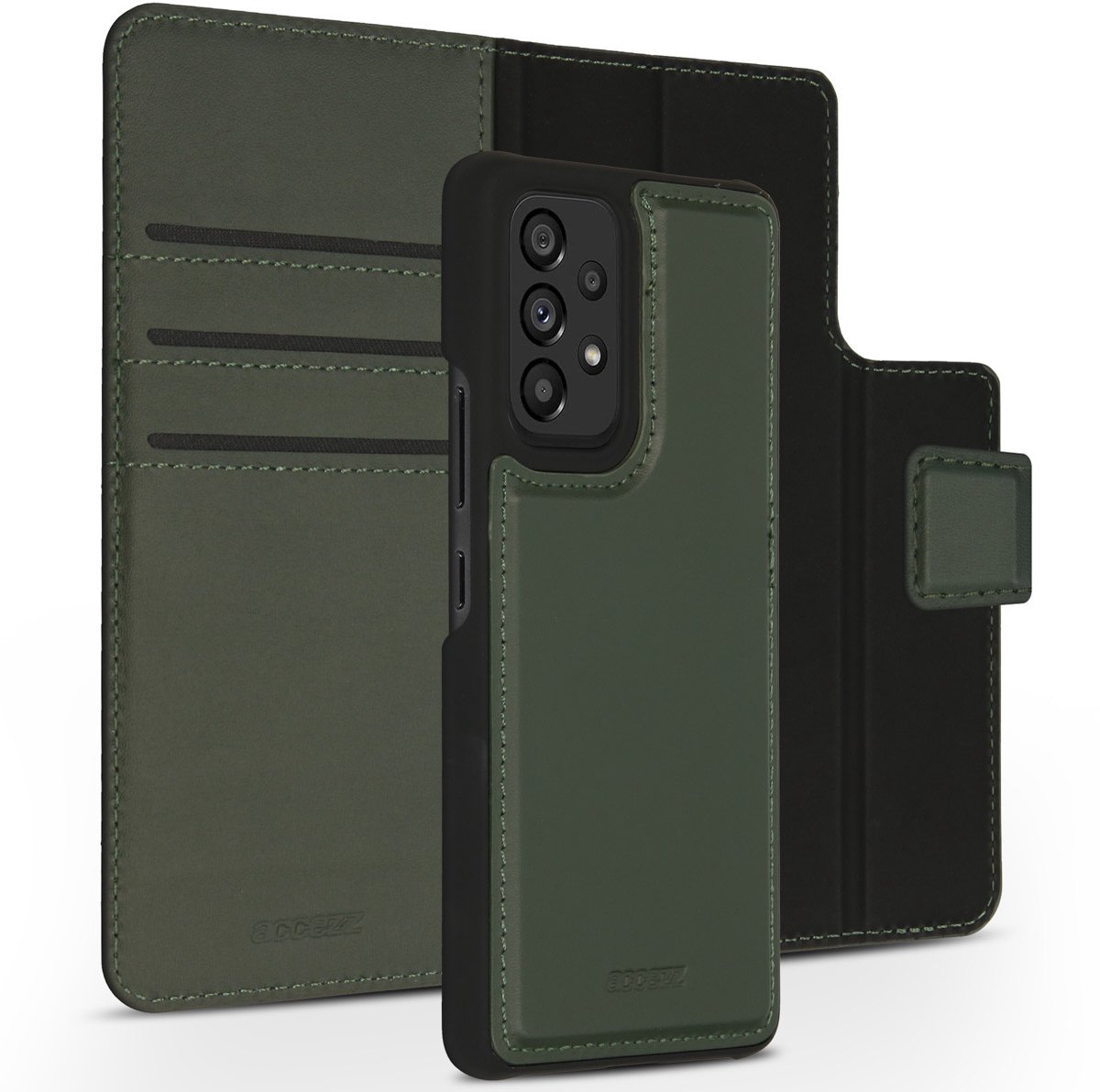 Accezz Premium Leather 2 in 1 Wallet Book Case Samsung Galaxy A53 hoesje - Groen