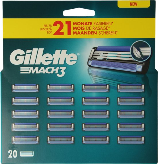 Gillette Scheermesjes Mach3 - 20 stuks
