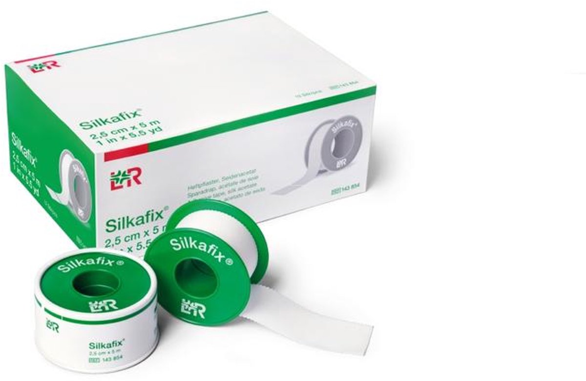 Goedkoopste Silkafix Hechtpleister 5m x 1.25cm latexvrij 1 Stuks