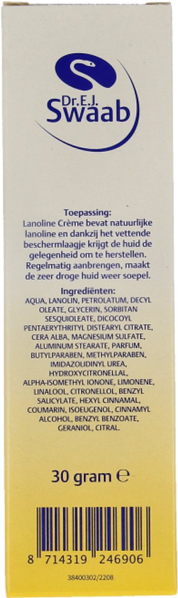 Dr Swaab Lanoline Creme - Tepel creme Droge huid - 30 gram van Dr Swaab — afbeelding 4