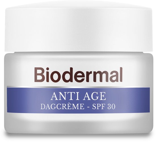 Biodermal Anti Age Dagcrème -  SPF30 - Dagcrème met hyaluronzuur en vitamine C tegen huidveroudering - 50ml