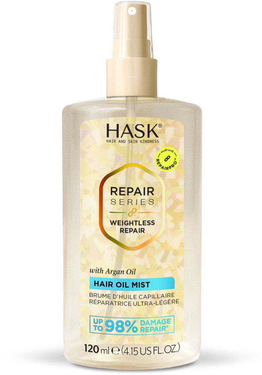 HASK Weightless repair hair oil mist 120 Milliliter